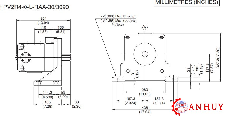 ban-ve-kich-thuoc-lap-dat-bom-canh-gat-PV2R4-136-PV2R4-153-PV2R4-184-PV2R4-200-PV2R4-237