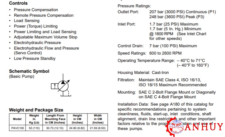 thong-so-ky-thuat-cua-bom-piston-parker-pavc-100