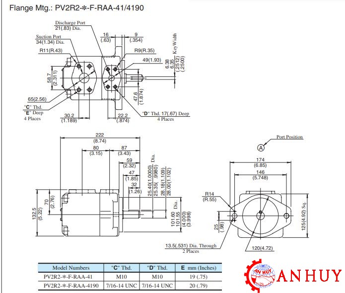 BOM-YUKEN-PV2R-SERI